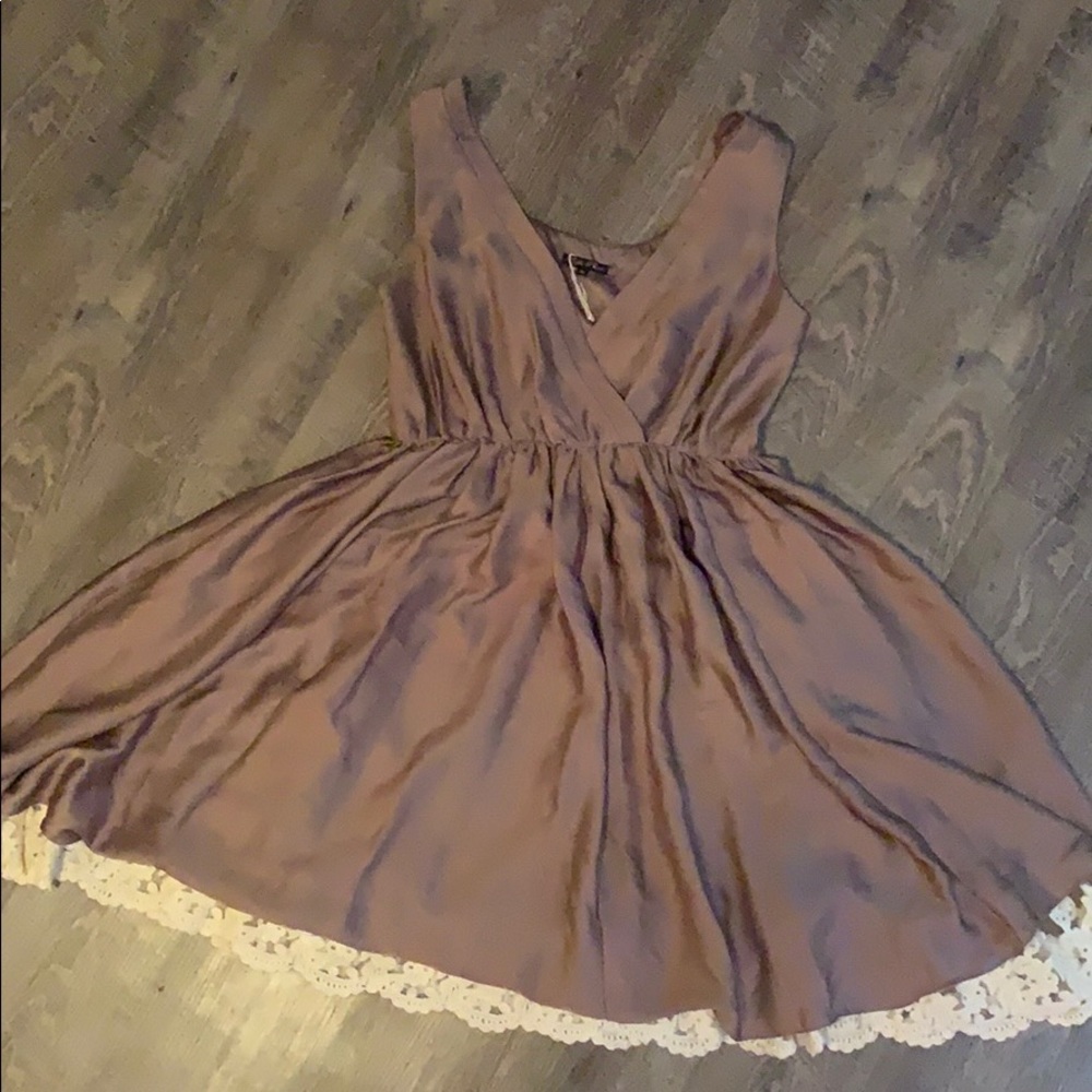 Traffic People vintage style silky midi dress